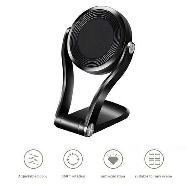 Magnetic Phone Holder 360 Degree Rotation Car Center Console Navigation Stand