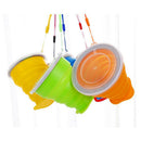 2 Pieces Collapsible Silicone Travel Coffee Mug 300ml Water Cups Portable