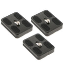 3pk PU 50 Universal QuickRelease Plate for Benro Arca Swiss Tripod Ball Head