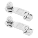 2PCS Stainless Steel Boat Locker Hatch Anti-Rattle Latch Fastener Clamp 90mm