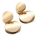 5X(Round Earrings Fashion Women's Metal Sequin Earrings Accessories Punk S O6X5)