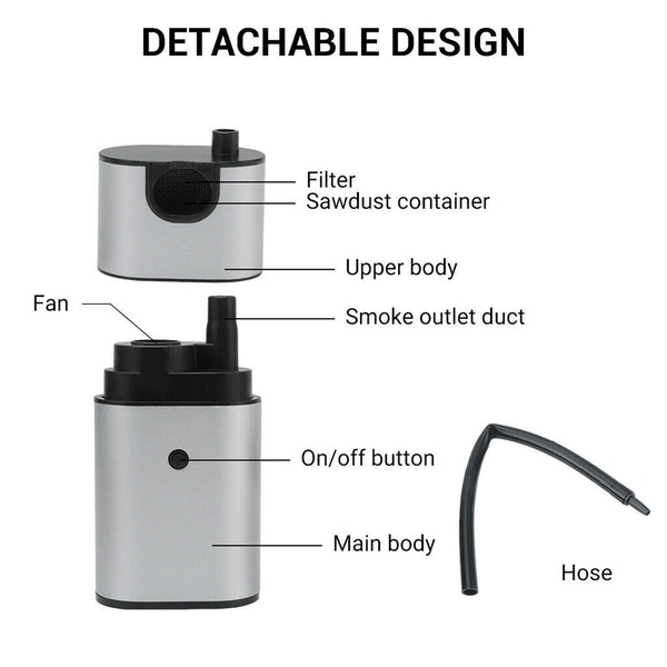 Portable Smoke Infuser Hand-held Cold Smoking Gun for BBQ