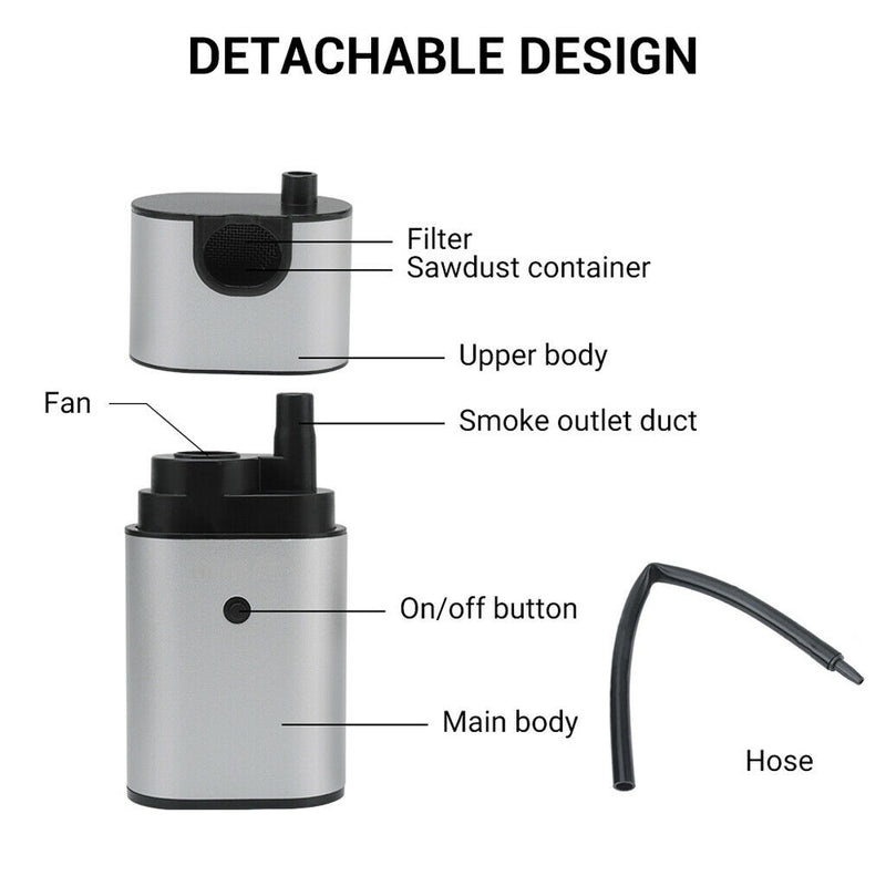Portable Smoke Infuser Hand-held Cold Smoking Gun for BBQ