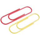 Super Large Paper Clips Vinyl Coated, 30 Pack 4 Inch Assorted Color Jumbo P