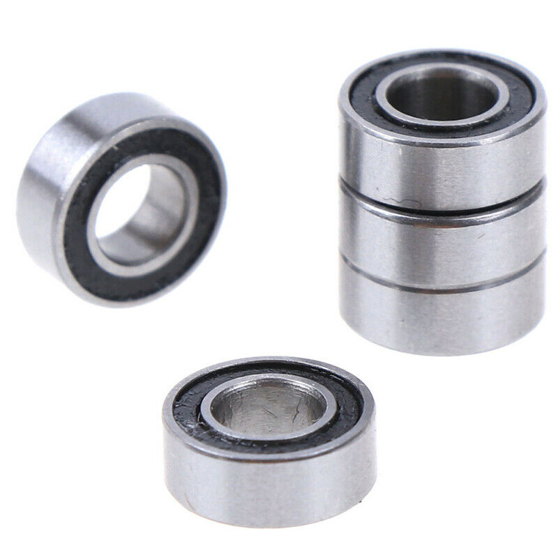 5Pcs Black 4*8*3mm MR84RS MR84-2RS 4x8x3mm rubber sealed ball beari Kw