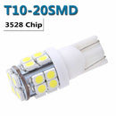 10Pcs T10 20-SMD LED White Super Bright Car Lights Bulb - 194 168 2825 W5W Hot