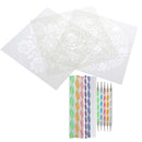 16pcs Mandala Dotting Tool for Rock Painting Kit Dot Art Rock Pen Paint Sten 3C