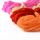 Weaving Loom - 23 x 7 cm Multi-Craft Wooden Weaving Loom with Mixed Yarns,
