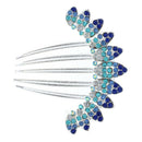 Charm Fashion Lady Girl Flower Pattern Alloy Rhinestone Barrette Hair Clip
