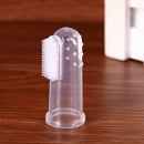 Pet Finger Toothbrush Silicone Dog Tooth Cleaner Cat Teeth Cleaning(Blue) A