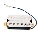 Wired 6 String Electric Guitar Dual Coils Pickup Bridge Alnico 5 White Musical