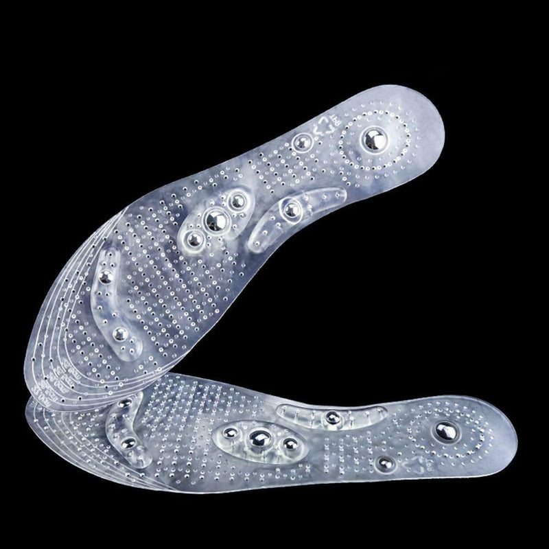 1 Pair Unisex Breathable 8-magnet Therapy Acupoint Magnetotherapy Insoles A