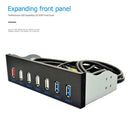5.25 inch HUB 19 Pin to 2 USB 3.0+4 USB 2.0+BC1.2 Optical Drive Front Panel A
