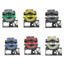 6Pcs ST12KW SS12KW Combo Set 12Mm Cassette Refills for Epson LabelWorks LC- P6D7
