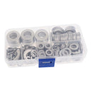 270pcs Copper Alloy Flat Round Washers Assortment Kit - M4 M5 M6 M8 M10 M12