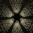 Outdoor Lighting Solar Power LED Hanging Hexagonal Garden Yard Light Lamp A