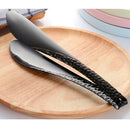 Stainless Steel Salad Bread BBQ Buffet Food Tongs Clip Clamp Serving Black