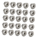 20pcs 304 Stainless Steel Hex Head Serrated Spinlock Flange Nuts M4
