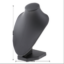 5Pcs Black PU Leather Necklace Bust Display Stands Pendant Jewelry Rack
