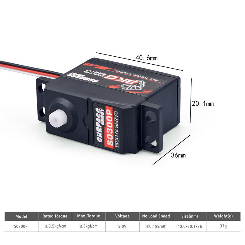 Waterproof 3KG/0.18S 6V Servo for 1:12 RC Buggy Crawler Ship Airplane