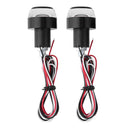 2Pcs Motorcycle Handlebar End 12V LED Turn Signal Lamps Side Marker Lights Lamp