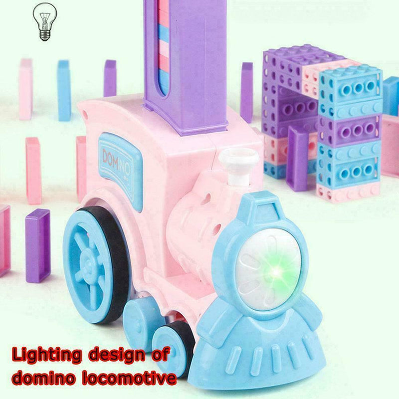 Automatic Laying Domino Brick Train Car Set Plastic Blocks Toys Dominoes Ga P9H1