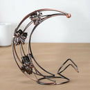 Moon Shape Wine Bottle Holder Rack Single Wine Bottle Holder Wine Cabinet Decor
