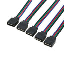 5x RGB LED Tape Light For 5050 Extension Connector (for 4 Pins) 13 cm No So M4V7
