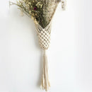 Handmade Beige Color Tapestry Wall Hanging Tapestry For Flower Pot