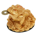 2 Pcs Feng Shui Money Frog Fortune Chinese Ching Frog Toad Coin Home Decors