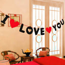 Non-woven i love you Bunting Banner Wedding Marriage Room Valentine's Day Dec-OZ
