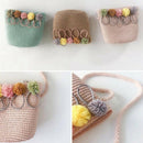 Girls Shoulder Bag Straw Rattan Weave Crossbody Bag For Baby Girls Best(Pi) Z7B6