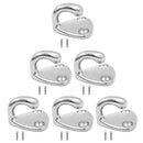 6 Pack of Wall Mounted Coat Hat Hook Robe Cloth Hanger Hanging Hooks Stainless