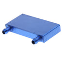 Aluminum Water Cooling Block 40x80mm Liquid Water Cooler CPU Radiator 2P