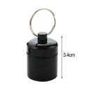 Mini Waterproof Metal Medicine Pill Box Case Bottle Black Container Keychai M5V9