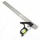 1X(300Mm(12 Inch) Adjustable Engineers Combination Try Square Set Right Ang
