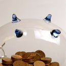 Pig Piggy Bank Money Boxes Coin Saving Box Cute Transparent Glass Souvenir