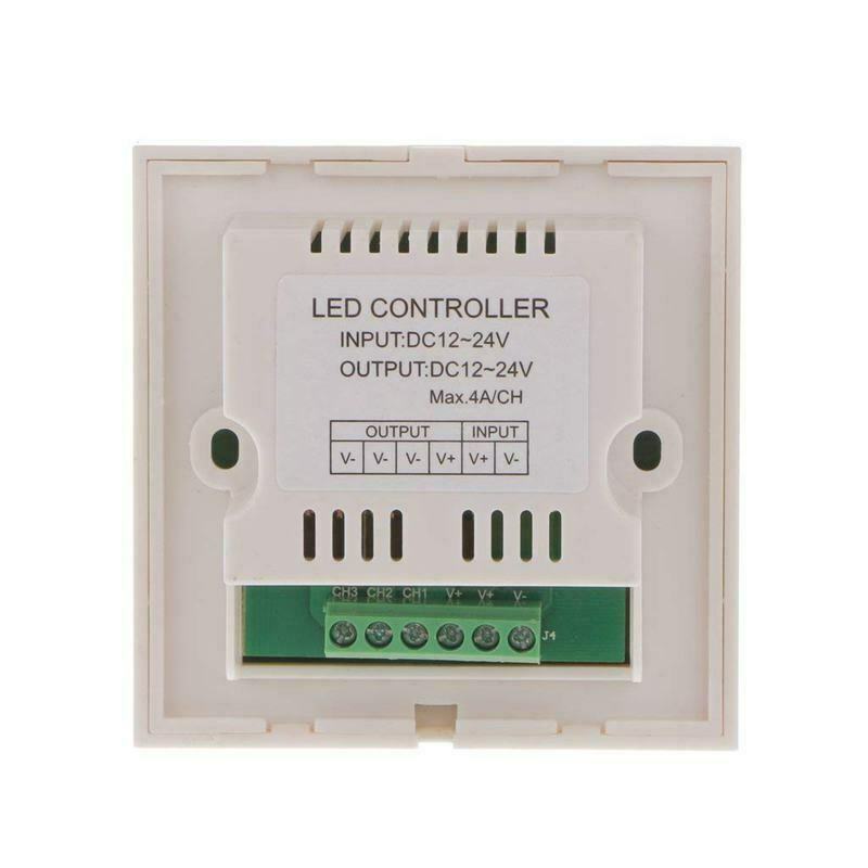 Press wall-mounted LED RGB strip controller to control 12V-24V switch dimme G3N7