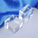 1X Crystal Clear Square Block Sphere Rocks Base Stand Holder Display Stone Favor