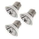 3 Pcs E27 UVA UVB Reptile Heating Spotlights Basking Calcium Lamp Bulb 50W