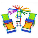 250PCS Mathematical Intelligence Stick Figures Box Baby Preschool Toys Plastic