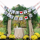 Will You Marry Me Bunting Banner & 10x Latex