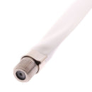 2PCS Window Flat F Connector Cable Coax Coaxial RG6 RG-6Door TV SatelliteJCAU Gw
