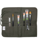 Artist Watercolor Draw Pen Oil Paint Roll Up Canvas Cases Holder Pouch Brush  LJ