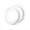 LED Panel Light Ultra Thin Ceiling Recessed Grid Downlight Lamp Round Panel