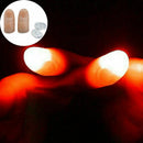 2x Magic Light up thumbs fingers RED trick appearing light close up funny