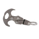 Stainless Steel Survival Folding Grappling Hook Outdoor Climbing Claw Carabiner