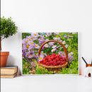5D Full Round Drill Diamond Painting DIY Raspberry Rhinestone Picture Decor