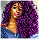 Full Round Drill Girl with Curly Hair Kit DIY 5D Diamond Painting (FH322)