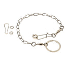 2 Pcs Pet Bird Leash Parrot Foot Chain Stainless